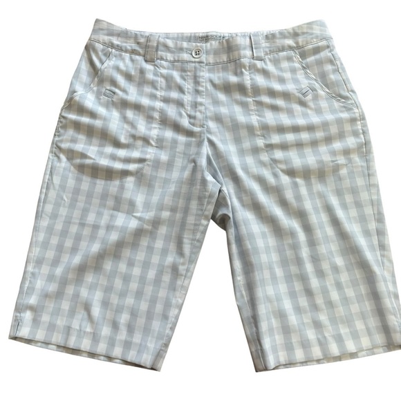 Nike Golf Tour Performance Plaid Bermuda Athletic Shorts Size 10 Summer Preppy - Picture 5 of 16